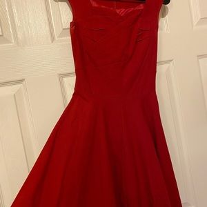 Red vintage Christmas dress